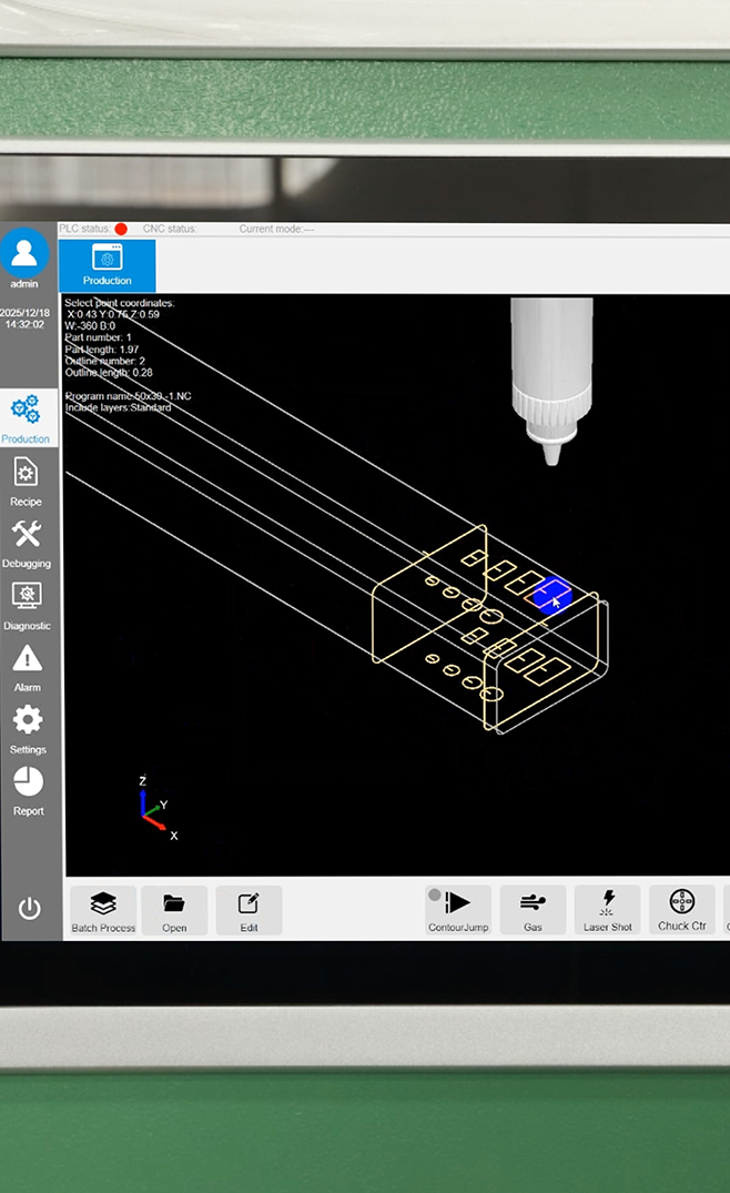 laser cnc tube cutting machine