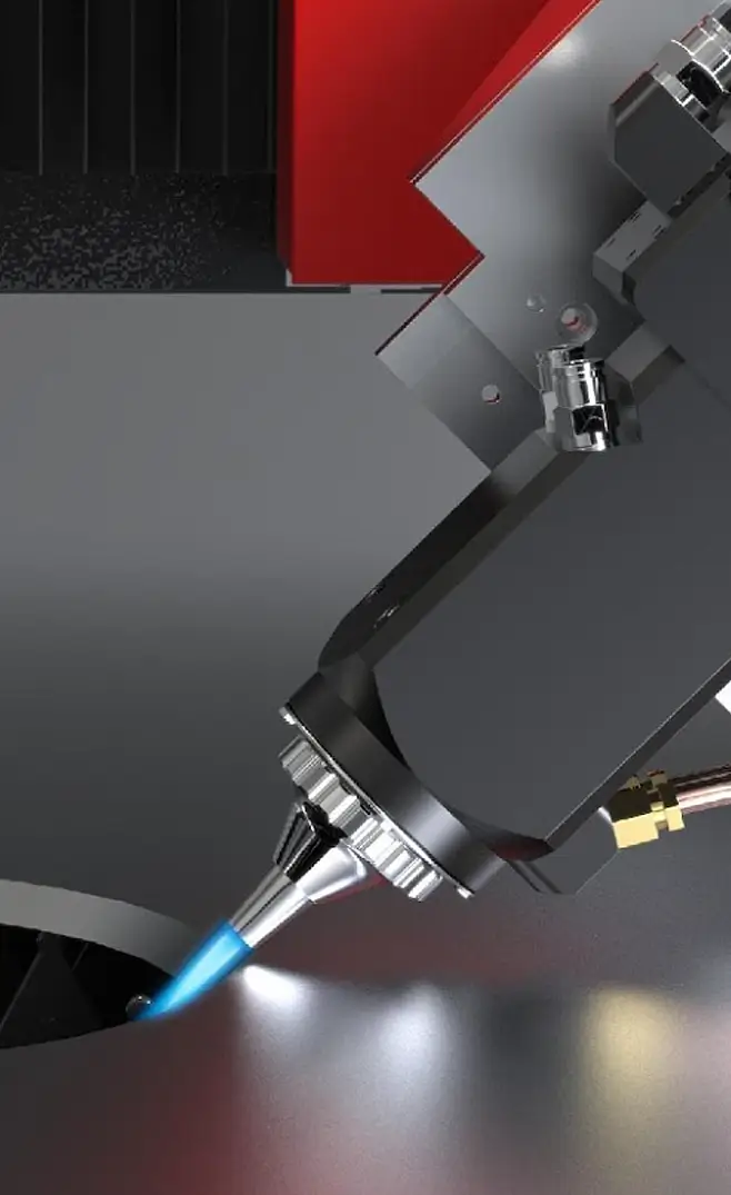 Hybrid-Schneidkopf (Laser + Autogen)